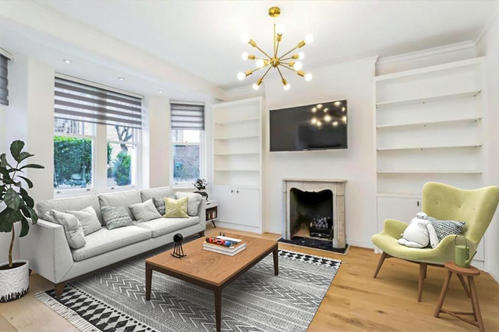 Modern Chelsea Flat, 3Bd 2Bath, With Parking Appartement Londen Buitenkant foto
